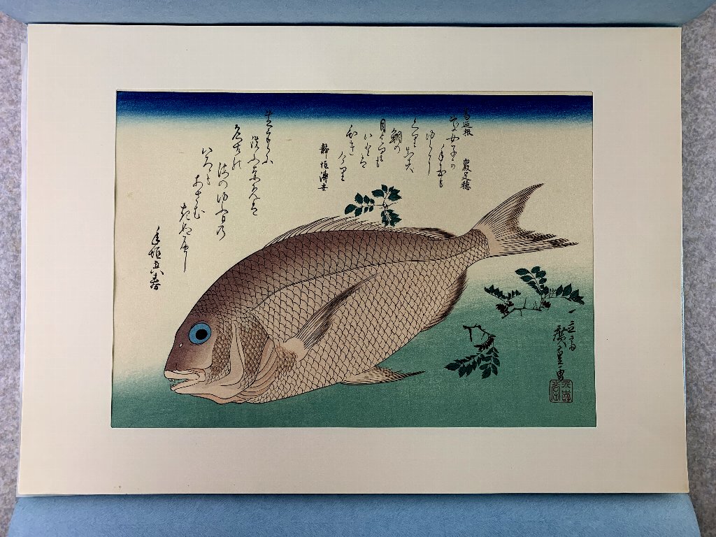 広重木版画(魚ずくし) 高品質/低価格 www.farmadecolombia.com