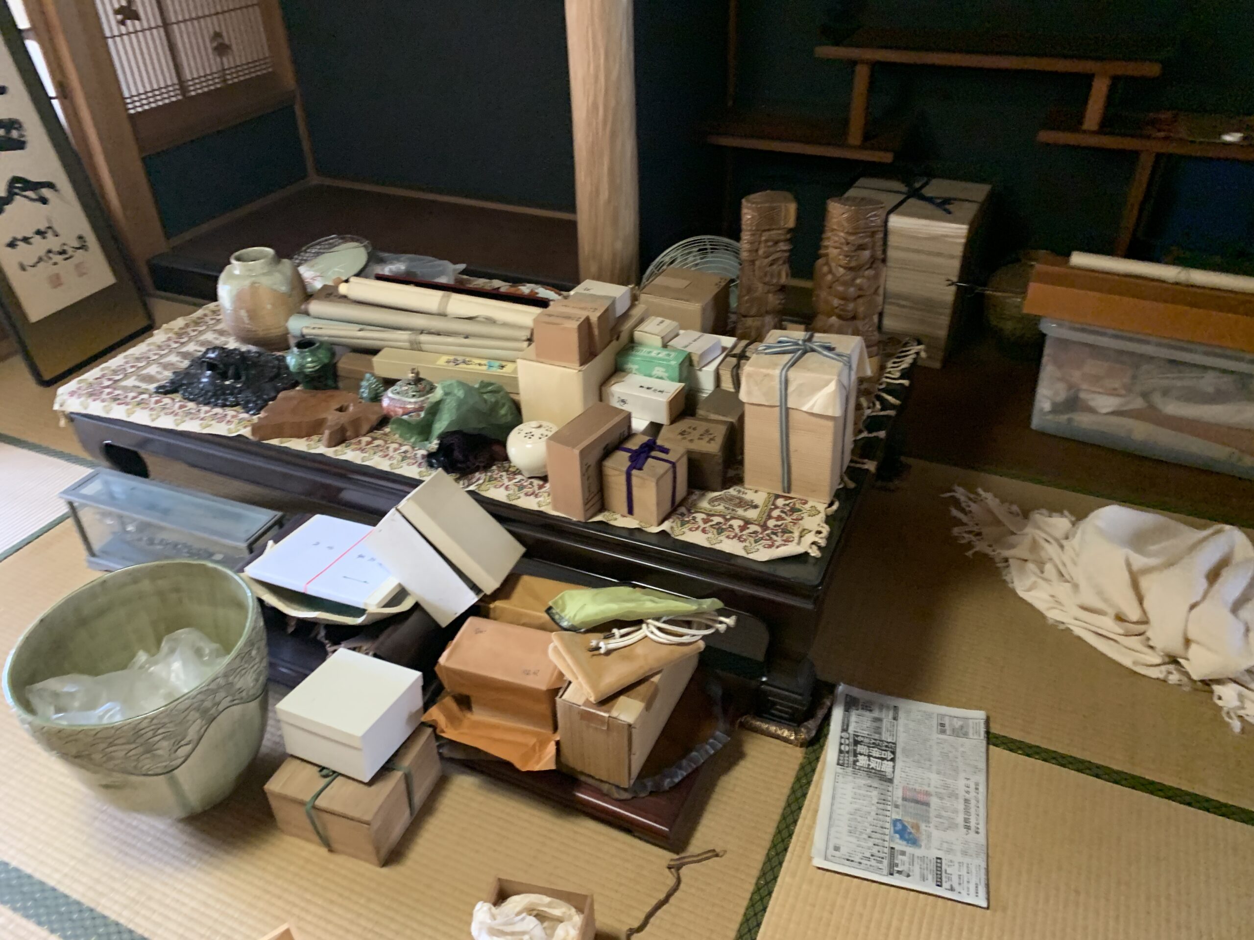 茶道具と桐箱の在庫