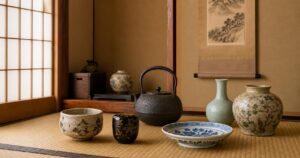 遺品整理 生前整理 骨董品買取 茶道具 掛け軸 芝田美術
