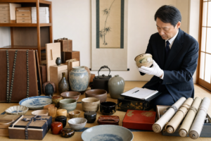 遺品整理 骨董品 大量買取 茶道具 岐阜 芝田美術