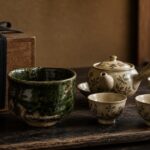 幕末期の織部茶碗と清水焼煎茶器 骨董品買取事例｜芝田美術
