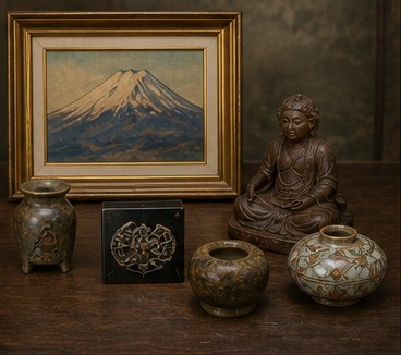 絵画・日本画の買取査定で確認する品物の生成写真
