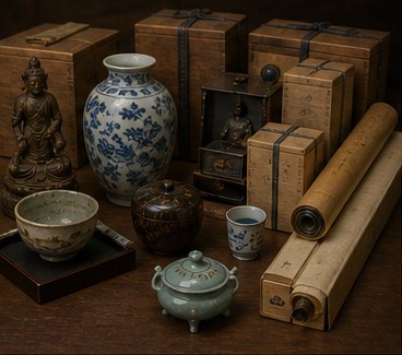 古美術の買取査定で確認する品物の生成写真