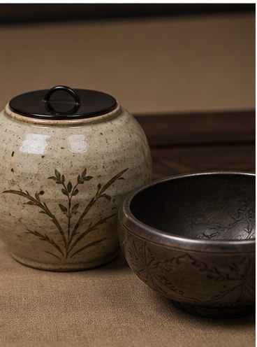 茶道具買取で査定する水指・建水の生成写真