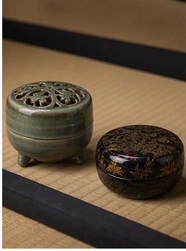 茶道具買取で査定する香合・香炉の生成写真