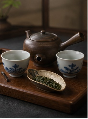 茶道具買取で査定する煎茶道具の生成写真