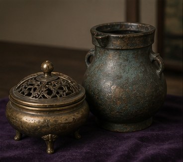 香炉・銅器の買取査定で確認する品物の生成写真