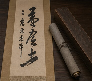 書の掛軸の買取査定で確認する品物の生成写真