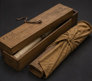 箱書き付きの買取査定で確認する品物の生成写真