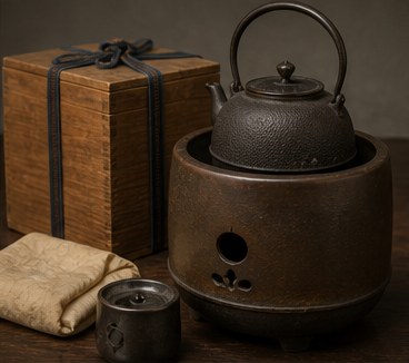 茶釜の買取査定で確認する品物の生成写真