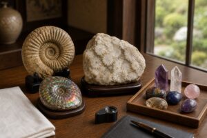 化石・鑑賞石・アンモナイト・菊花石の出張買取査定｜芝田美術