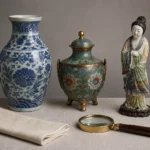中国工芸品を査定する際の確認項目を表した生成画像