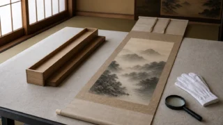 岐阜県関市で川合玉堂の掛軸を58万円で買取|共箱・落款あり