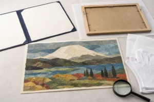山下清の貼り絵（ちぎり絵）の査定ポイントを紹介する画像