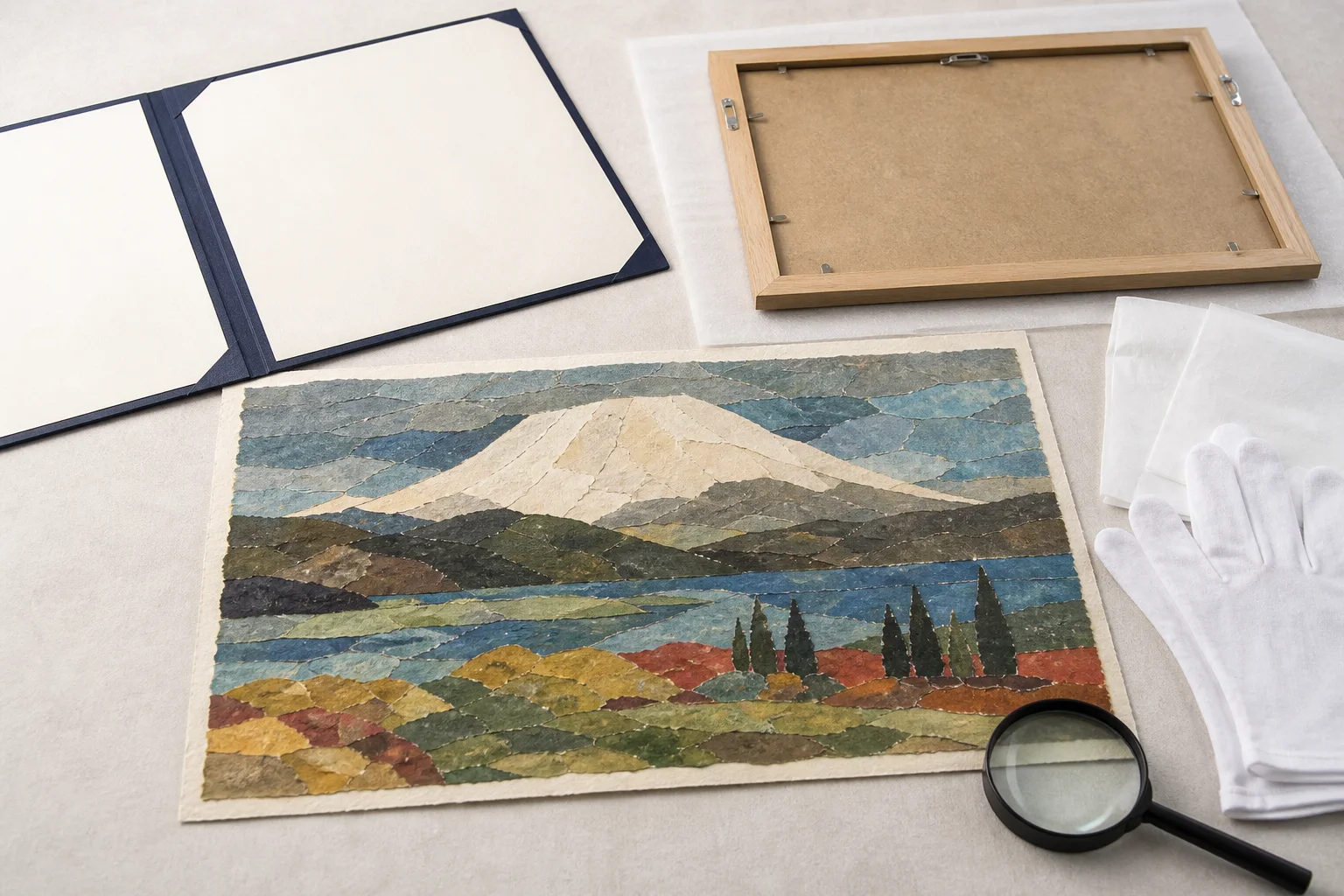 岐阜県多治見市で山下清の貼り絵を35万円で買取｜証明書あり
